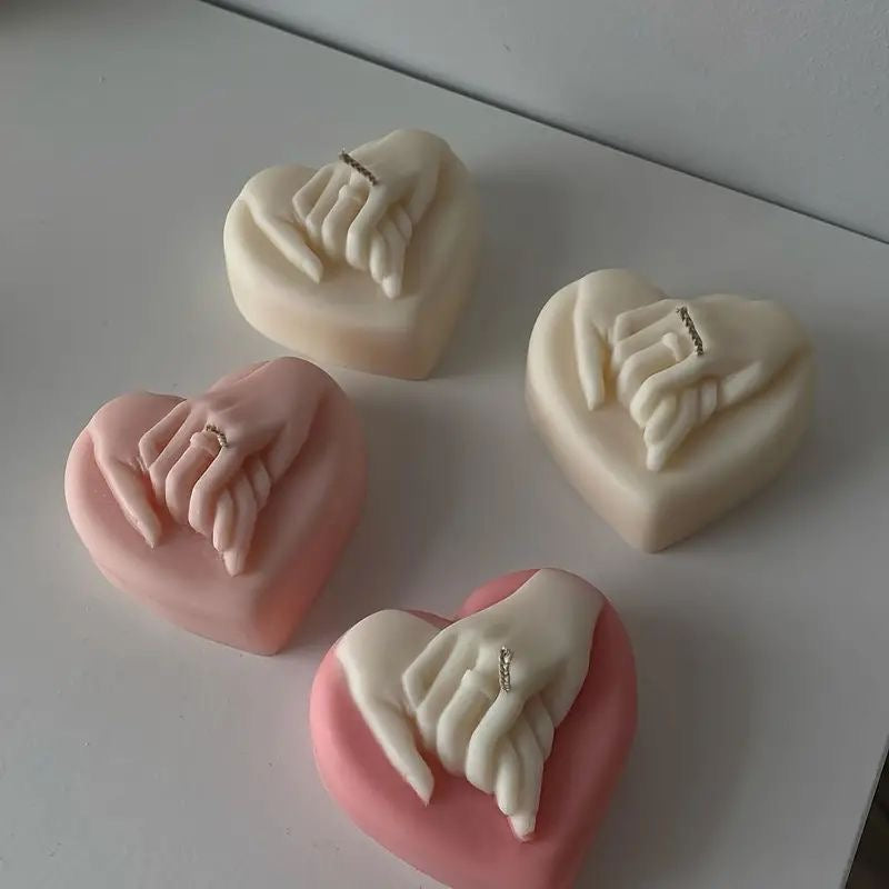 Hand in Hand Couple Candle