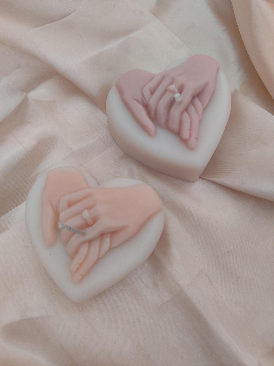 Hand in Hand Couple Candle