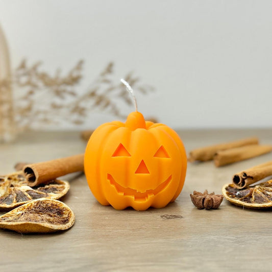 Scary Pumpkin Candle