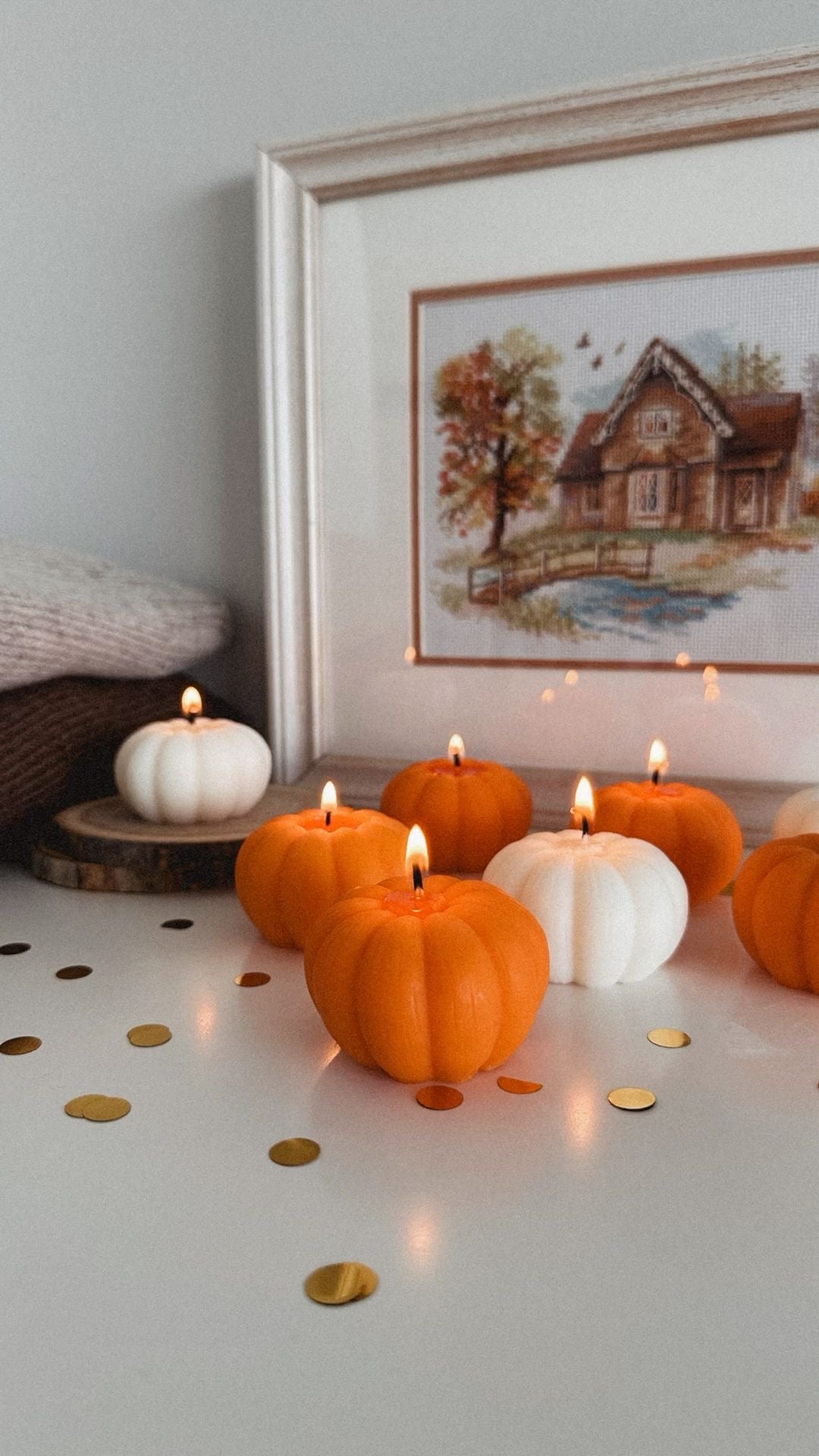Spooky Pumpkin Candle