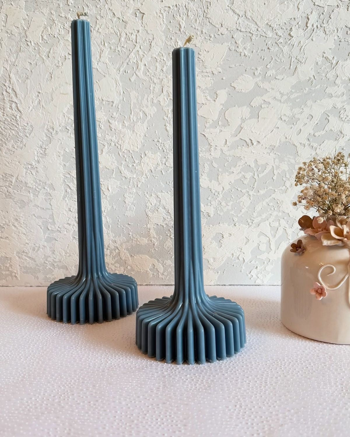 Tall Ribbed Candle