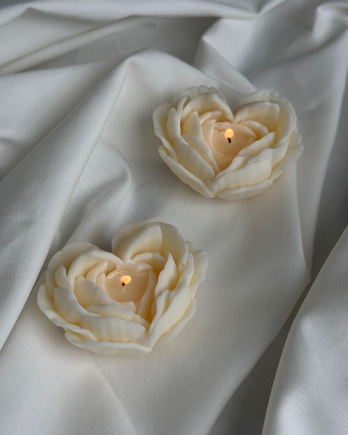 Rosette Candle- Pack of 3